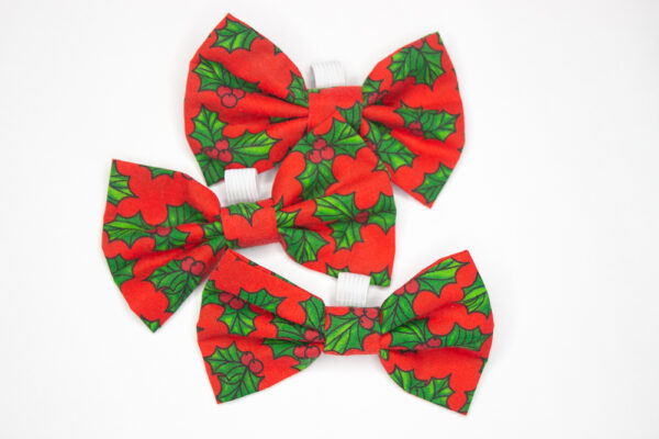 Holly Christmas bow tie collection
